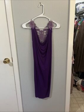 Purple Lace-Back Women’s dress. T